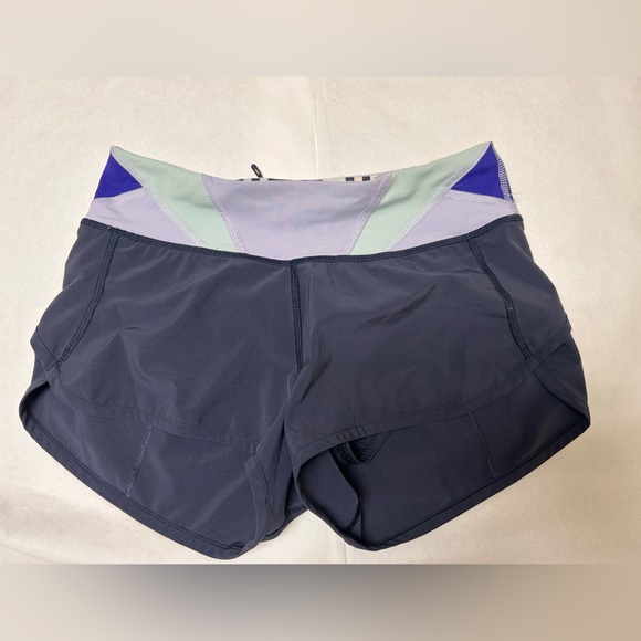 lululemon athletica Pants - Lululemon Run Speed Shorts Navy Purple Lined Running Athletic✨
